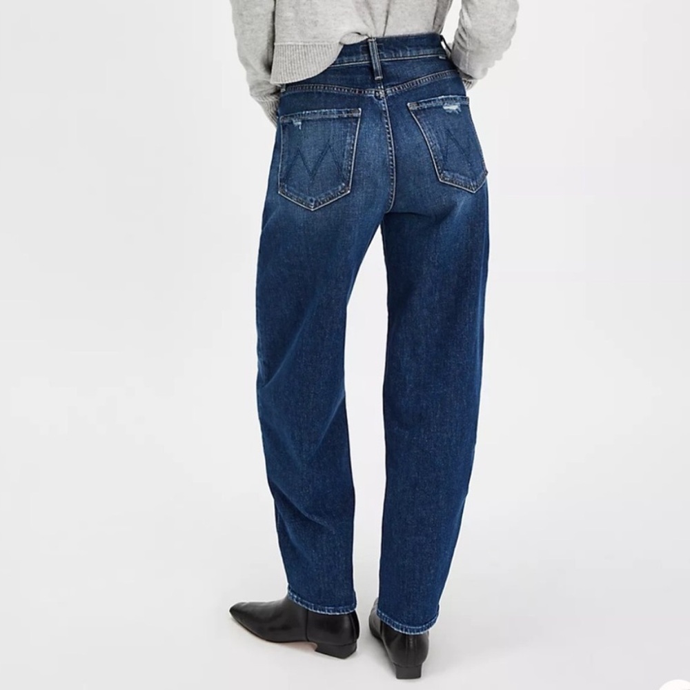 MOTHER Straight-Leg Jeans in Deep Indigo - Picture 2 of 16